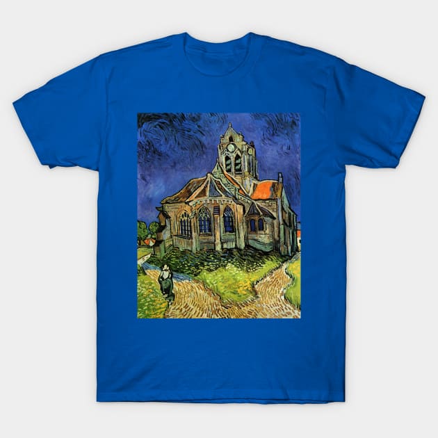 Church at Auvers by Vincent van Gogh T-Shirt by MasterpieceCafe